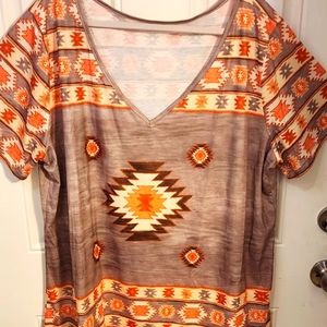 Beautiful Aztec Design Top
